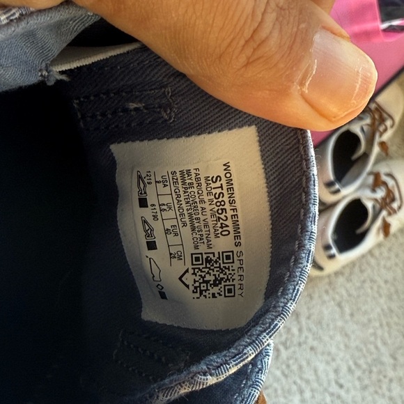 SPERRY® CREST VIBE SNEAKERS - MINI CHECK  Size 9 - Picture 4 of 9